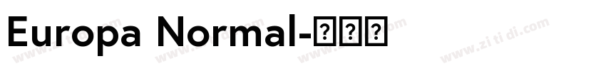 Europa Normal字体转换